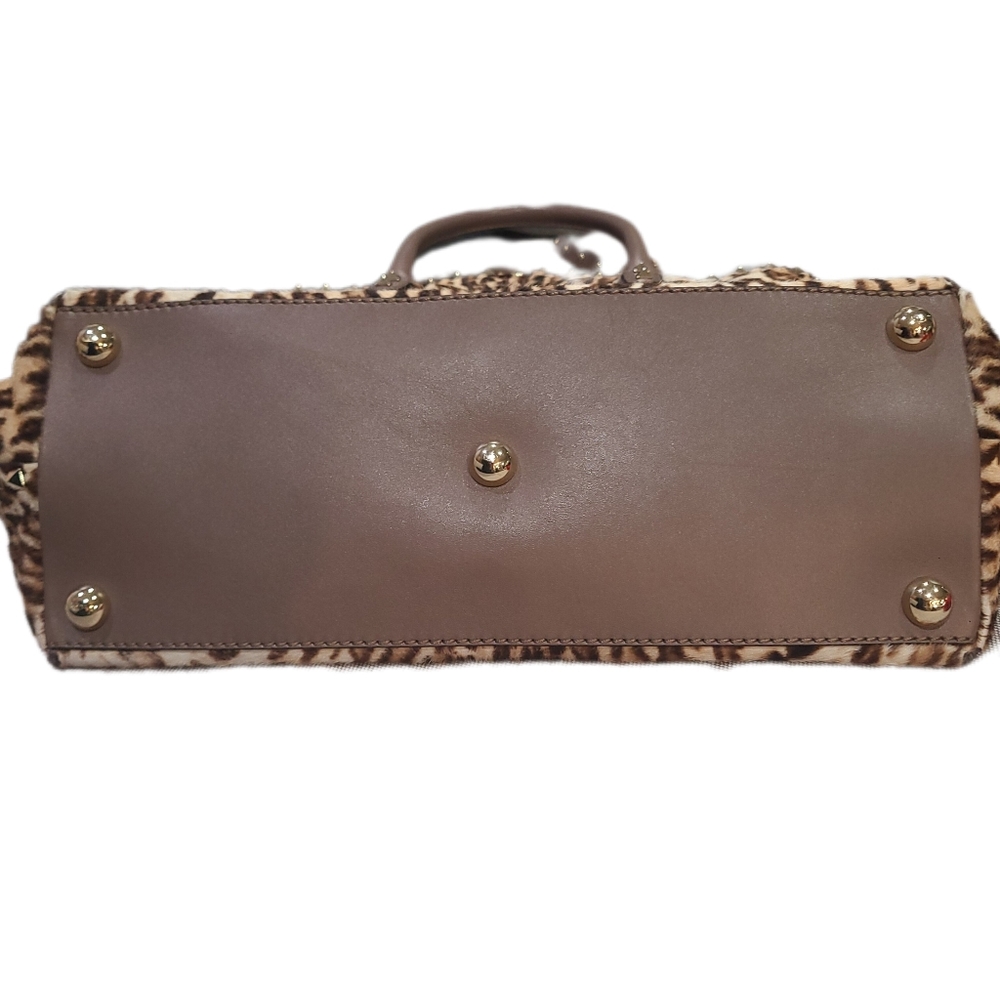 Garavani VALENTINO Exotic Leopard Calf Hair Leather Cavallini Handbag Rockstud - Picture 8 of 17